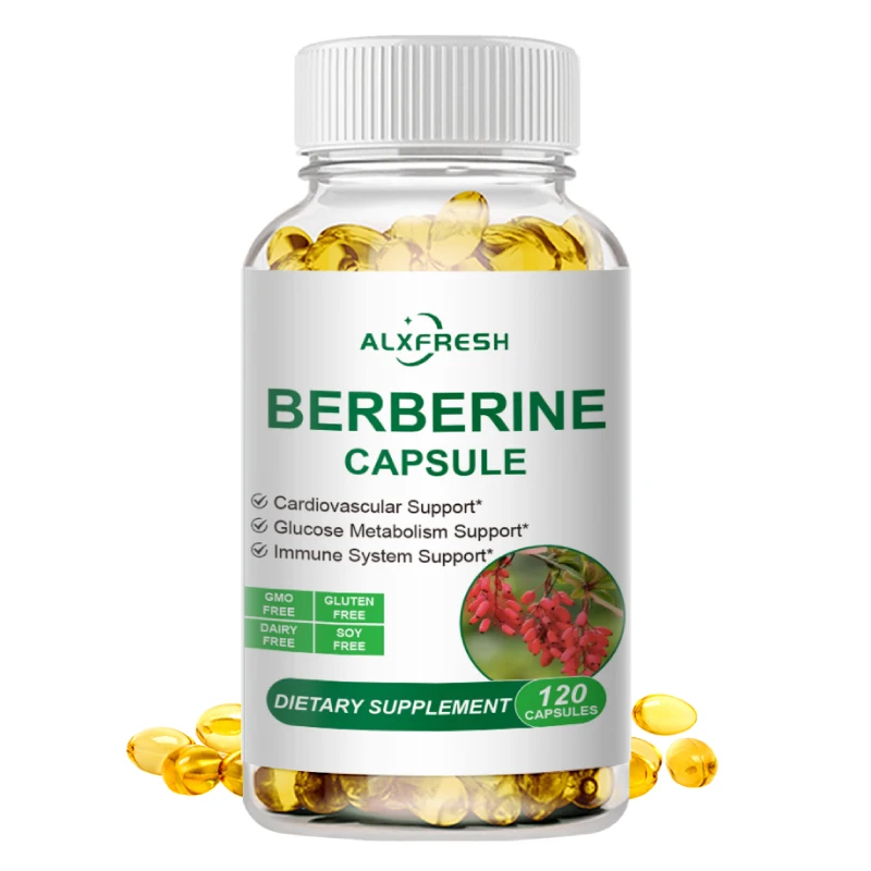 Extracto de bereberina 1500Mg para promover el colesterol saludable y ayuda la función cardiovascular Función gastrointestinal Antioxidante