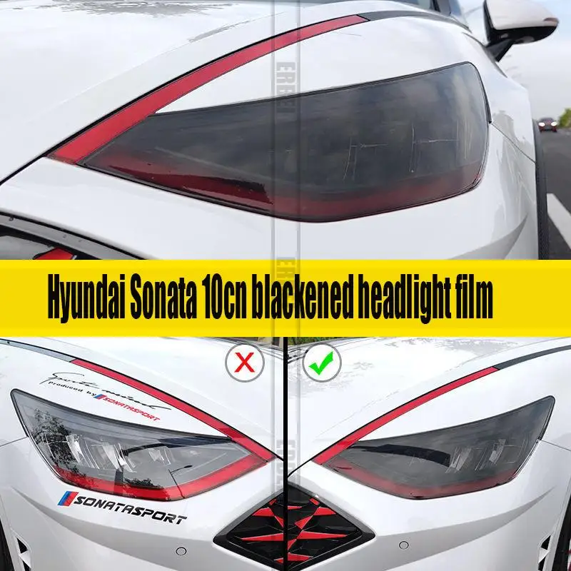 Hyundai Sonata tenth generation blackened headlight film 2020 Sonata taillight modification special anti-scratch protective film