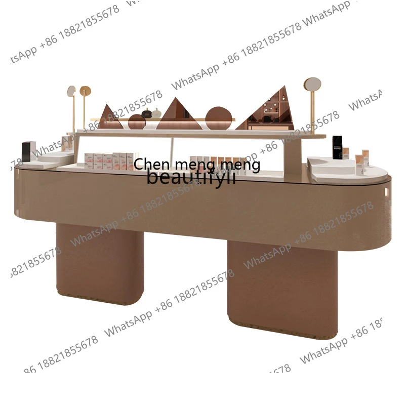 S7486 ss Cosmetics Beauty Salon Product Shelf Zhongdao Counter Display Rack Bird's Nest Supplements Makeup Showcase