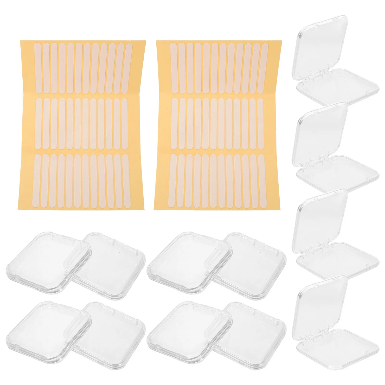 

Набор из 1 прозрачного футляра для хранения накладных ногтей, органайзер для искусственных ногтей, держатель для демонстрации, принадлежности для маникюра, для путешествий