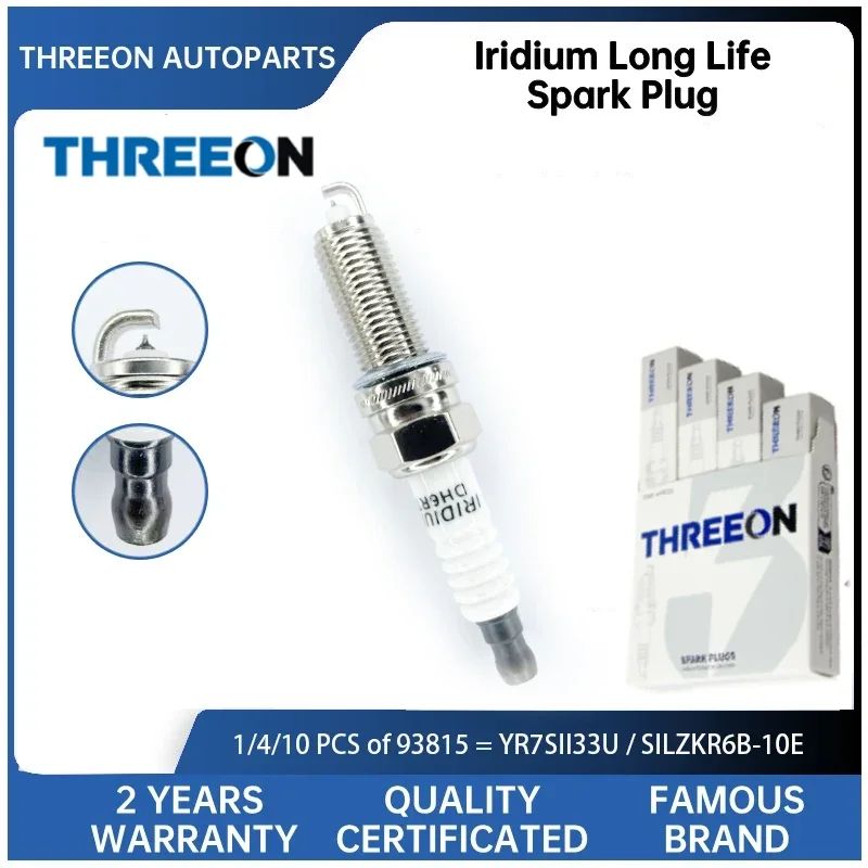 

KIRSTEN Iridium Spark Plug for KIA Forte 2th Generation K2 Hyundai Elantra 1.4L 1.6L 1884611070 1886709095 SILZKR6B10E KSP93815