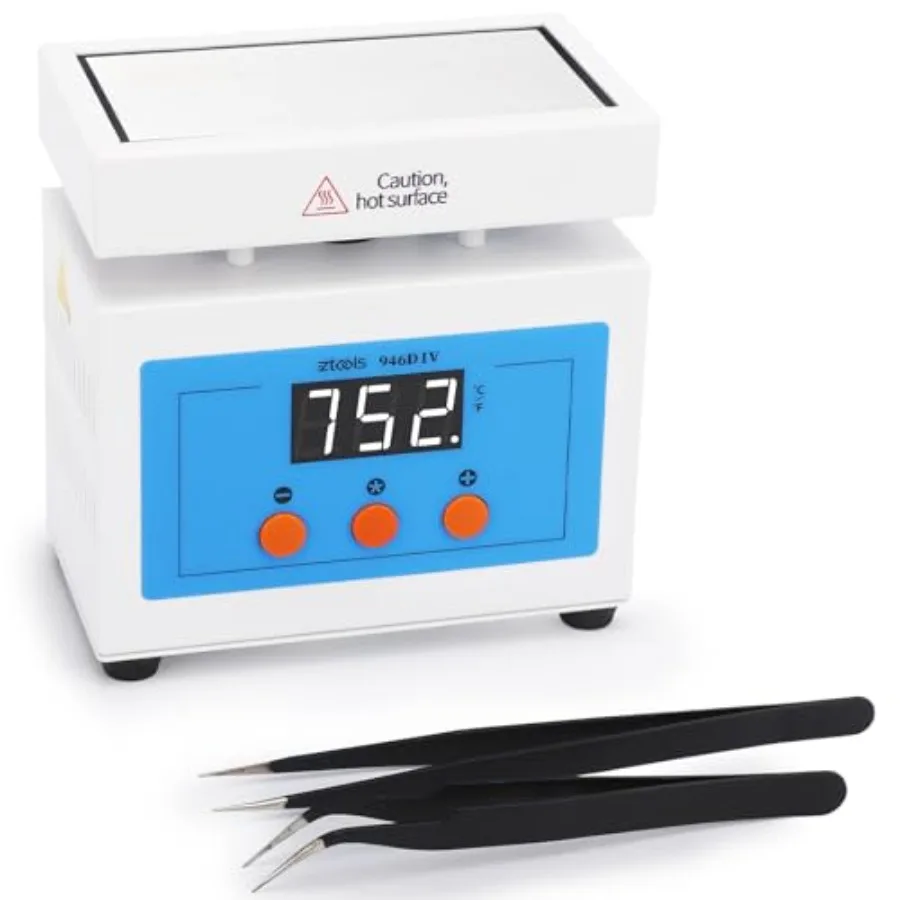 

946D IV Mini Soldering Hot Plate 180W 100X50mm with Aluminum Soldering Board Preheater for SMD Hot Air Reflow