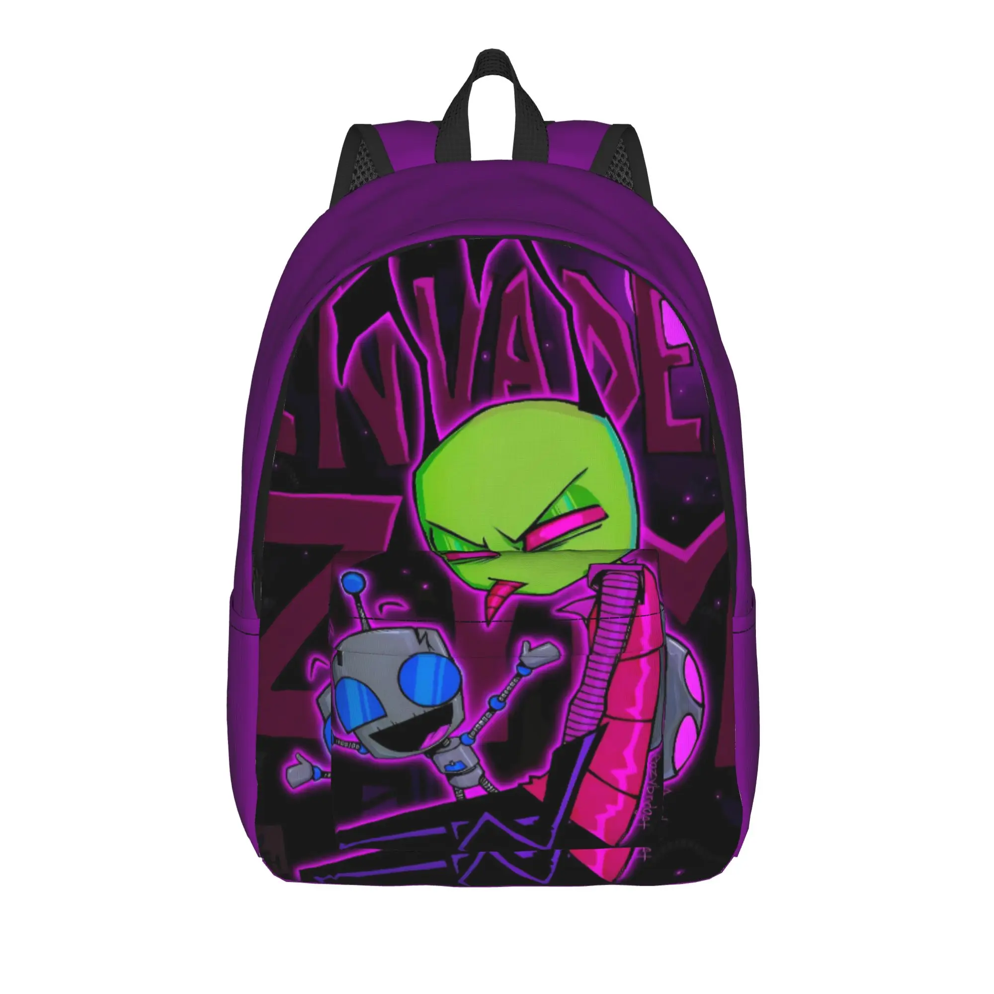 Invaders Cartoon Zims Backpack  Workout Backpacks Teen Custom Large High School Bags Streetwear Rucksack