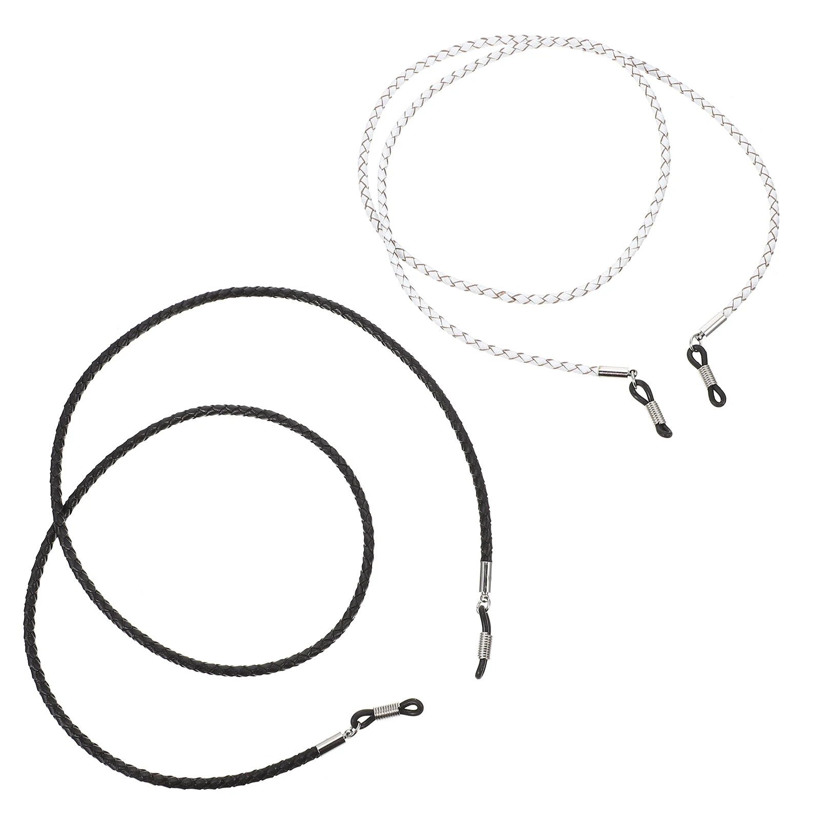 

2Pcs Glasses Lanyard Eyeglasses Holder Cowhide Strap Chain Neck Cord Sports Durable Reusable Fits Most Frames Myopia Reading