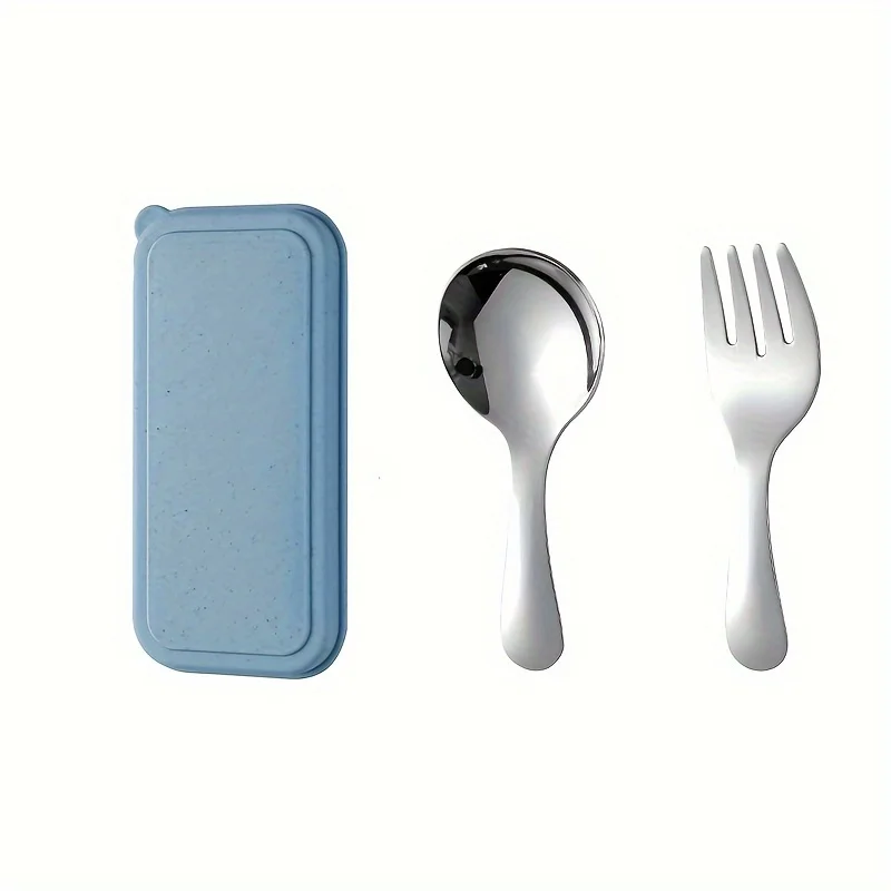 3pcs with storage box - portable fork and spoon combination.