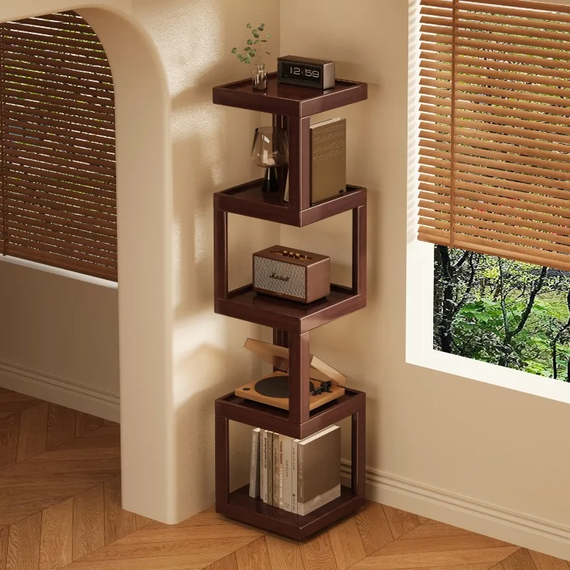 Étagère simple multi-niveaux pour la maison, étagères de rangement d'angle pour économiser de l'espace, vitrines modernes portables, meubles de salon