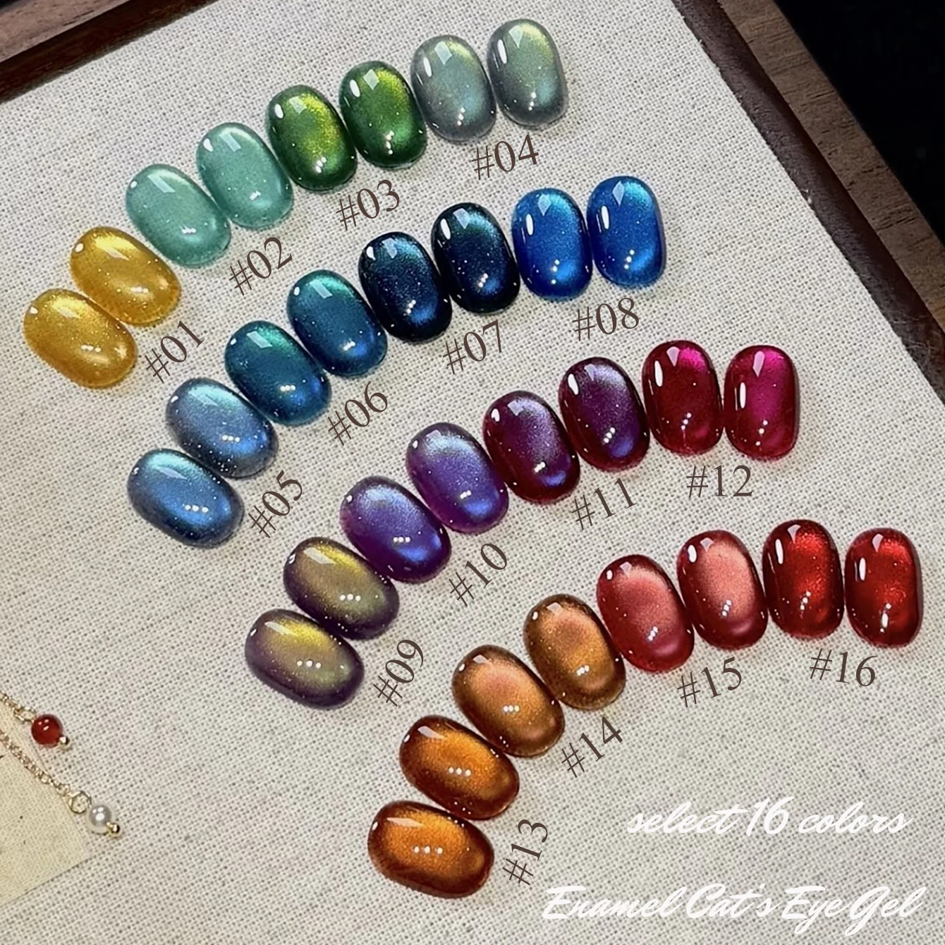 1 stks PSK 2025 nieuwe Emaille Cat Eye Gel Nagellak Whitening Blauw Paars Rood Groen Fonkelende Glazen Kraal Nail Art nagelbenodigdheden