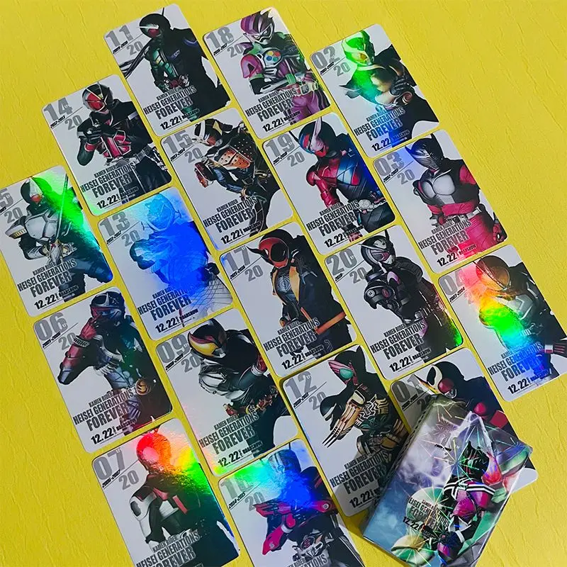 Tarjeta Coleccionable de Alta Definición de Anime 2D con Diseño Texturizado de Shinji Fujimoto de Masked Rider Laser Little Ka