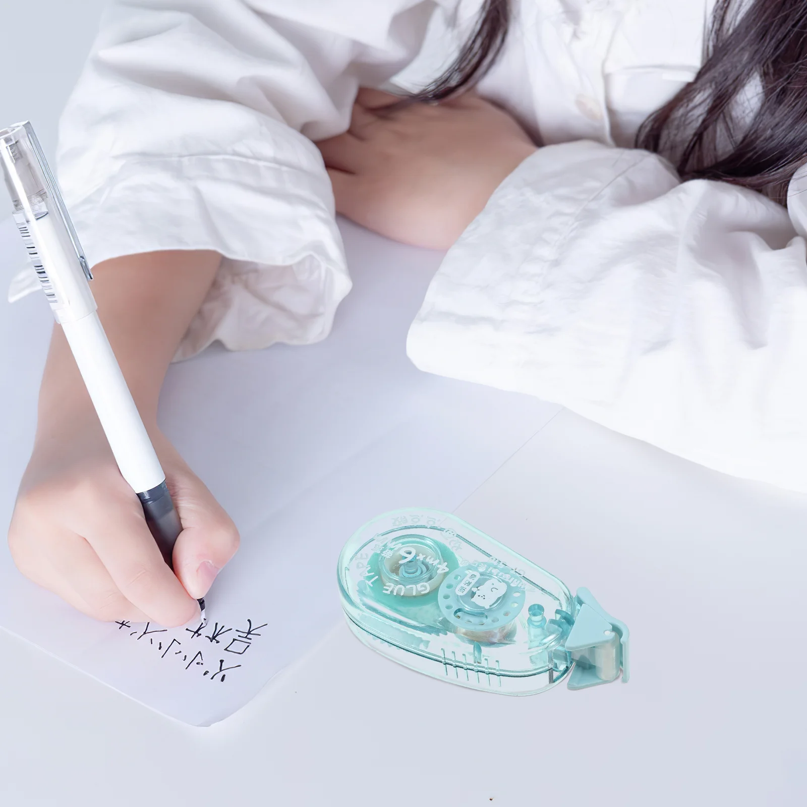 Scrapbook pita koreksi titik bening perekat sisi ganda rol buku tempel lem penggunaan siswa