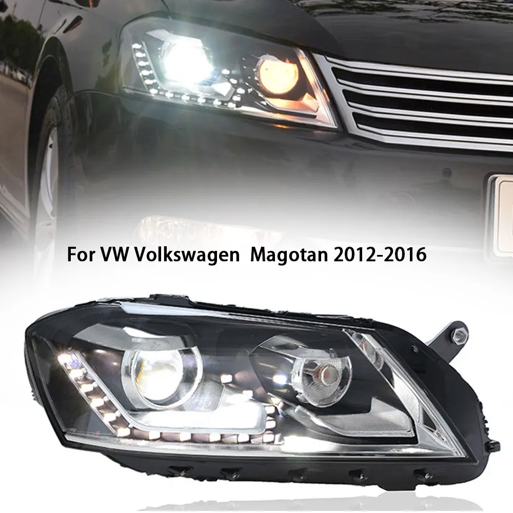 

Head Lamp For VW Volkswagen B7 2012-2015 Magotan Headlights DRL H7 LED Bi Xenon Bulb Assembly Upgrade Auto Accessories 2PCS