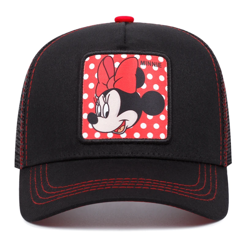 Mickey Donald cartoon baseball cap Summer outdoor breathable mesh hat American trucker hat