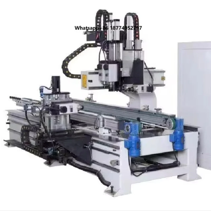 New Trans-U Tenon Machining Center CNC Wooden Door Hinge Keylock Processing Automatic Manufacturing Plant Pump Gear Bearing