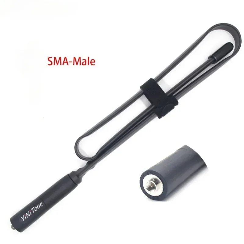 

CS Tactical Antenna 72cm Foldable SMA Male Dual Band 144/430MHz VHF/UHF For ICOM TYT BaoFeng walkie talkie Soft antenna