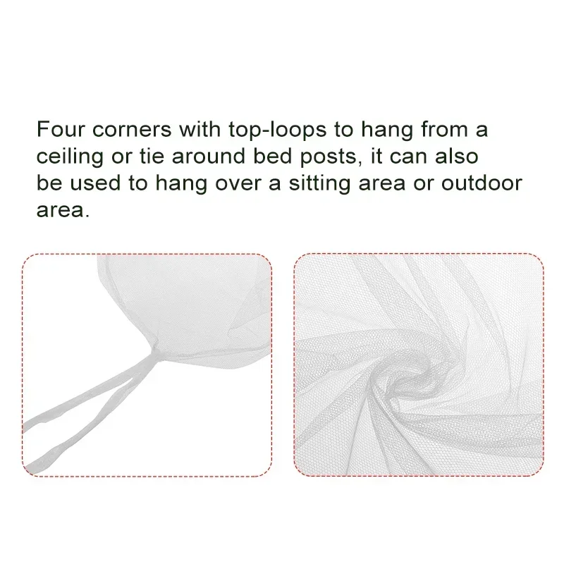 With Storage Bag Hanging Insect Reject Curtain Bed Tent 220x200x200cm Outdoor Indoor Mosquito Net Tent Camping Repellent Tent