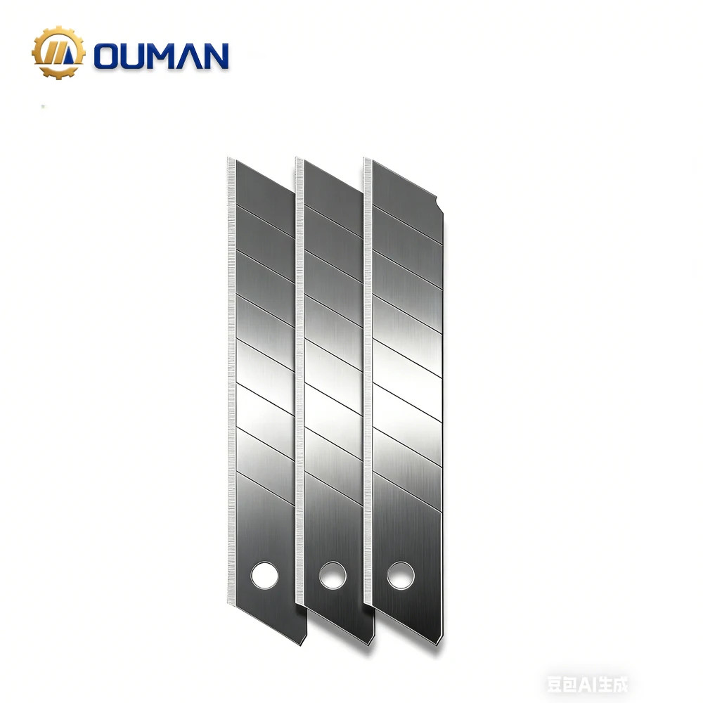 Custom Paper Cutter Utility Knife Blades Box Cutter Snap Blades Safety Stainless Steel Custom Blades 1 Year Warranty