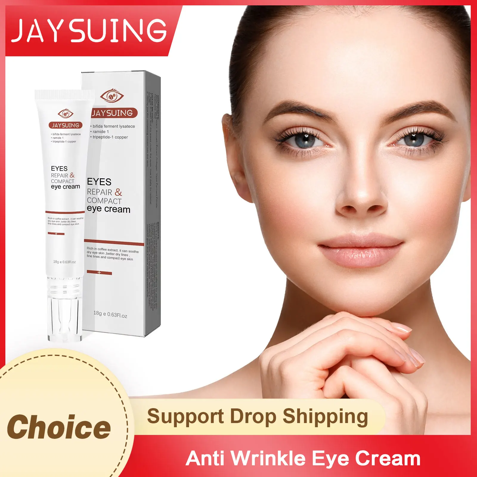 

Anti Wrinkle Eye Cream Fade Fine Lines Remove Dark Circles Eye Bags Reduce Puffiness Anti Aging Tightening Moisturizing Eye Care