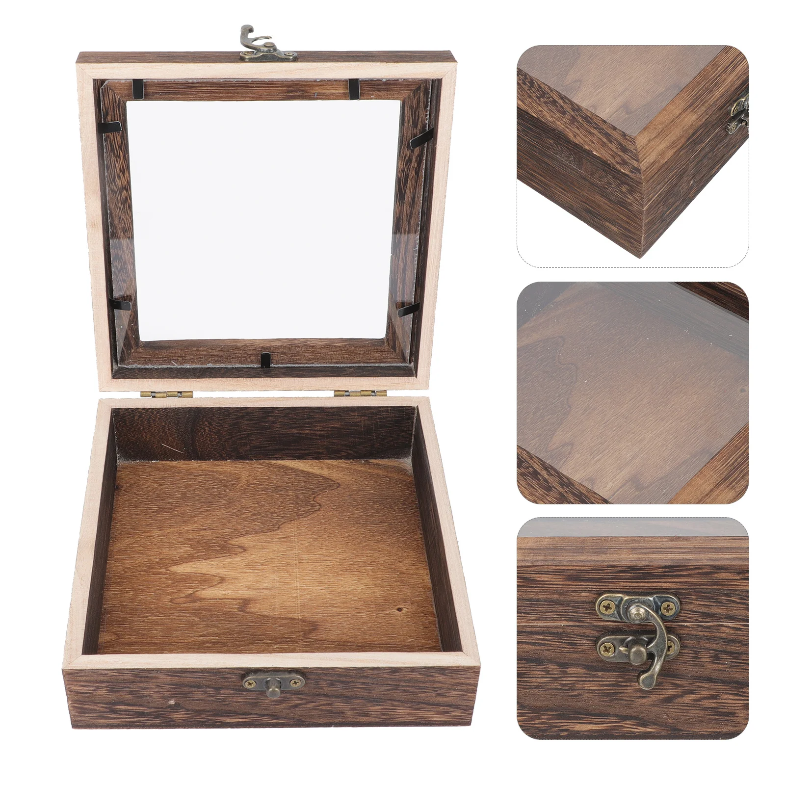 

Коробка для показа образцов, прозрачная крышка, винтажный стиль, прочный материал, изысканное мастерство, футляр для хранения ювелирных изделий, насекомое