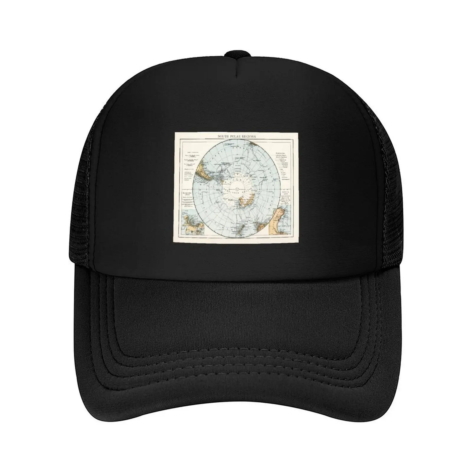 

Vintage Map of Antarctica (1900) Baseball Cap Male hat Sun Hat For Children Anime Hat men Women Beach Fashion Men's