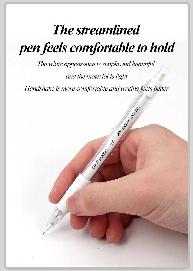 Faber-Castell Automatisches Druckbleistift-Set, Bleistiftminen 0,5 mm, druckfrei, zum Zeichnen, Designen, Malen, für Schule, Schreibwaren – Detail 5