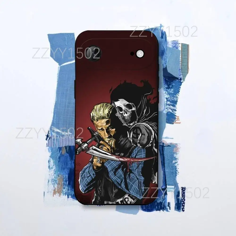 حافظة هاتف S-Sons of A-AnarchyS Mayans لهاتف iPhone 17,16,15,14,13,12,Pro,Max,Plus,E,SE4,Air,Mini Black Funda Shell #3
