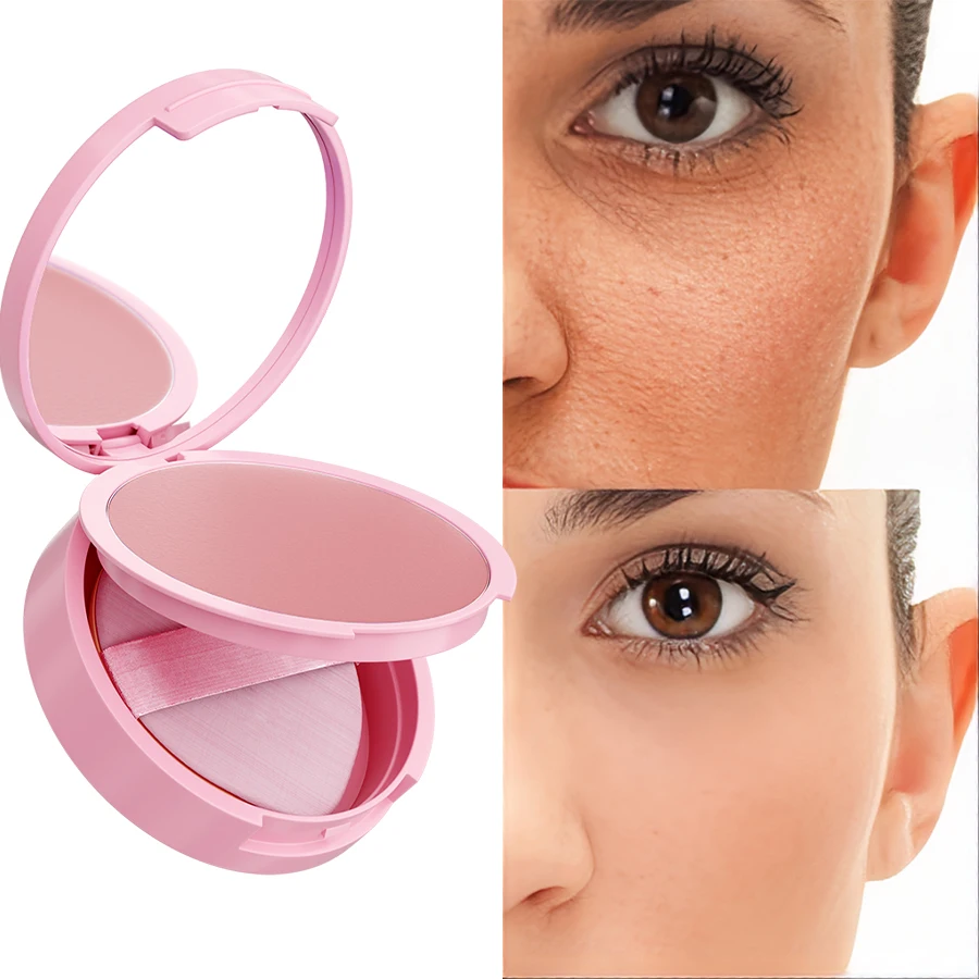 6 kolorów naturalny puder wykończeniowy do twarzy długotrwały puder konturowy kontrolujący wydzielanie sebum makijaż matowy bezwadny w wyglądzie kosmetyk utrwalający makijaż