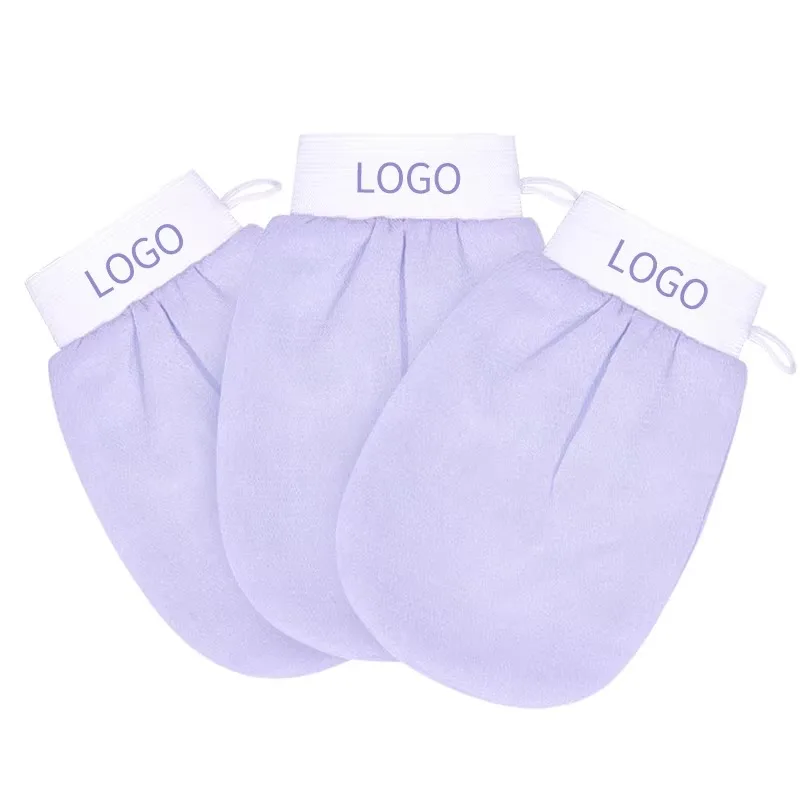 50pcs Custom Logo Korean Exfoliating Mitt Exfoliating Mitt Gloves of Hanmman Bath Gloves Exfoliating Gloves