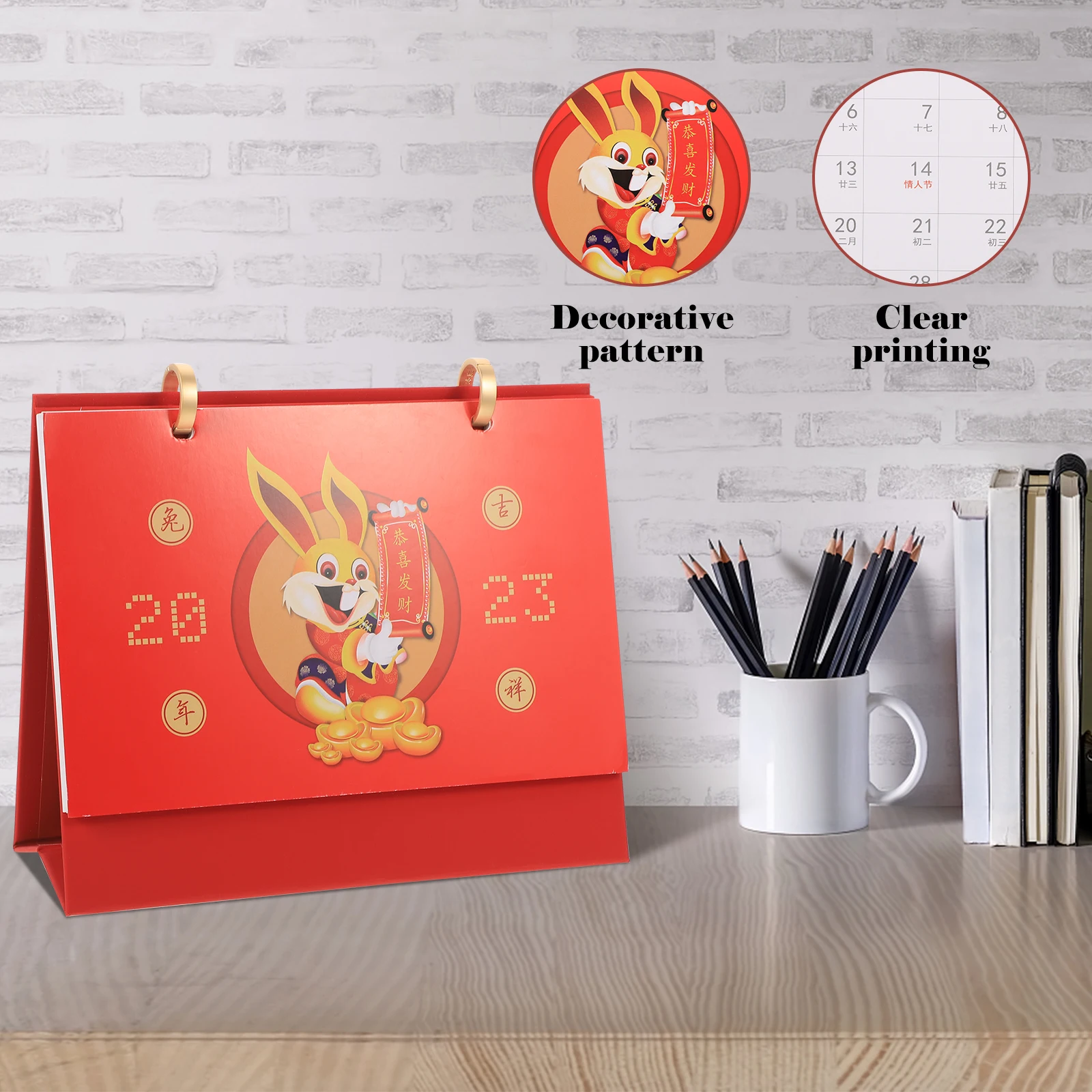 

Creative 2023 Desk Simple Style Smooth Writing Premium Paper Office Home Decor Adornment Schedule Planning Ornament Desktop 2023