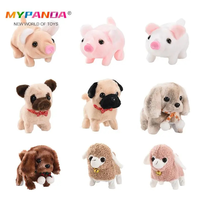 

Electric Plush Piggy Toy Stuffed Pig Dolls Cute Animal Doll Walk Barking Tail Wagging Toys For Kid Birthday Gifts