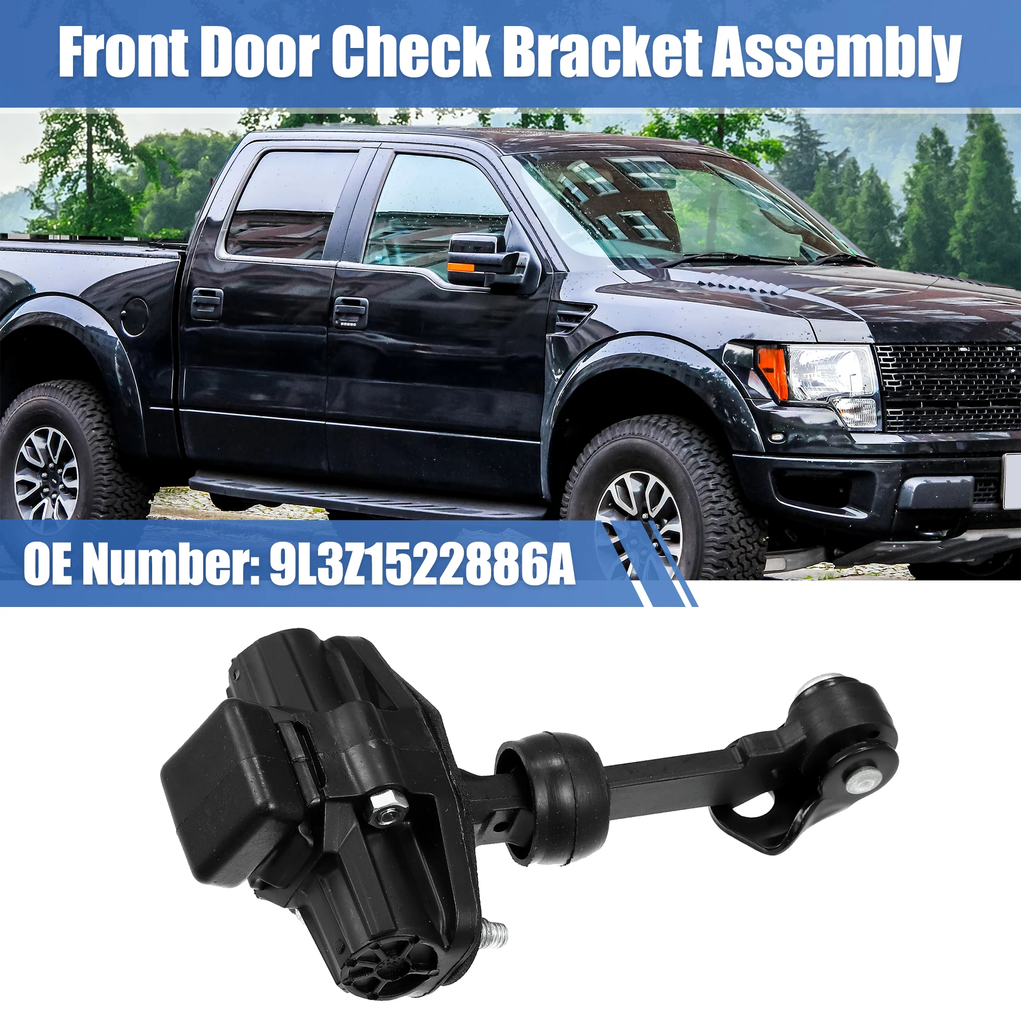 

X Autohaux Front Door Check Stop Strap 9L3Z-1522886-A for Ford F-150 for Lincoln Mark LH RH