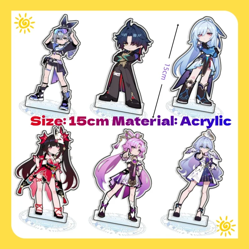 For Standing Sign Honkai Star Rail Dan Heng Herta Firefly Acrylic SelfMade Cute Anime Game Desktop Decoration Toy Fans Gift 15cm