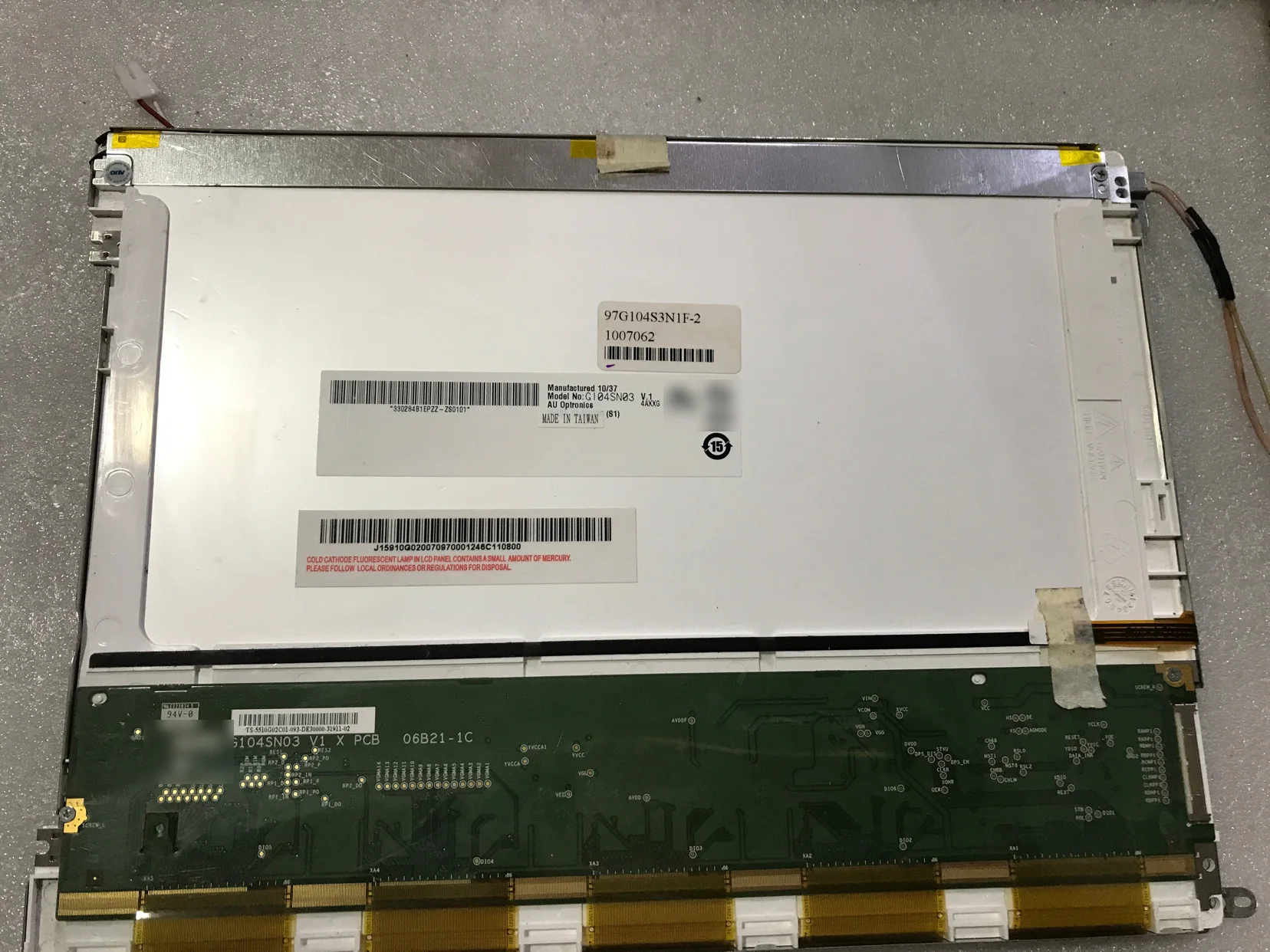 10.4 inch G104SN03 V.1 LCD DISPLAY Screen Panel