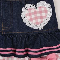 Preppy Style Lolita Kawaii Skirts Japanese Sweet Mini Women Harajuku Cute Ball Gown Denim Skater Y2K High Waist Lace Cake Skirts - Image 5