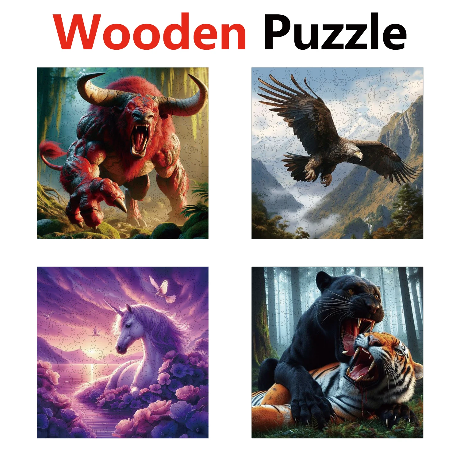 

Cross border hot selling Love Leaf Flying Dragon wood puzzle manufacturer