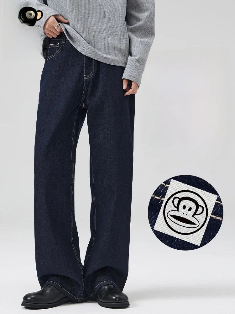 

PaulFrank оригинальные цветные джинсы мужские весенне-осенние модные американские прямые брюки в стиле ретро с завышенной талией повседневные свободные брюки