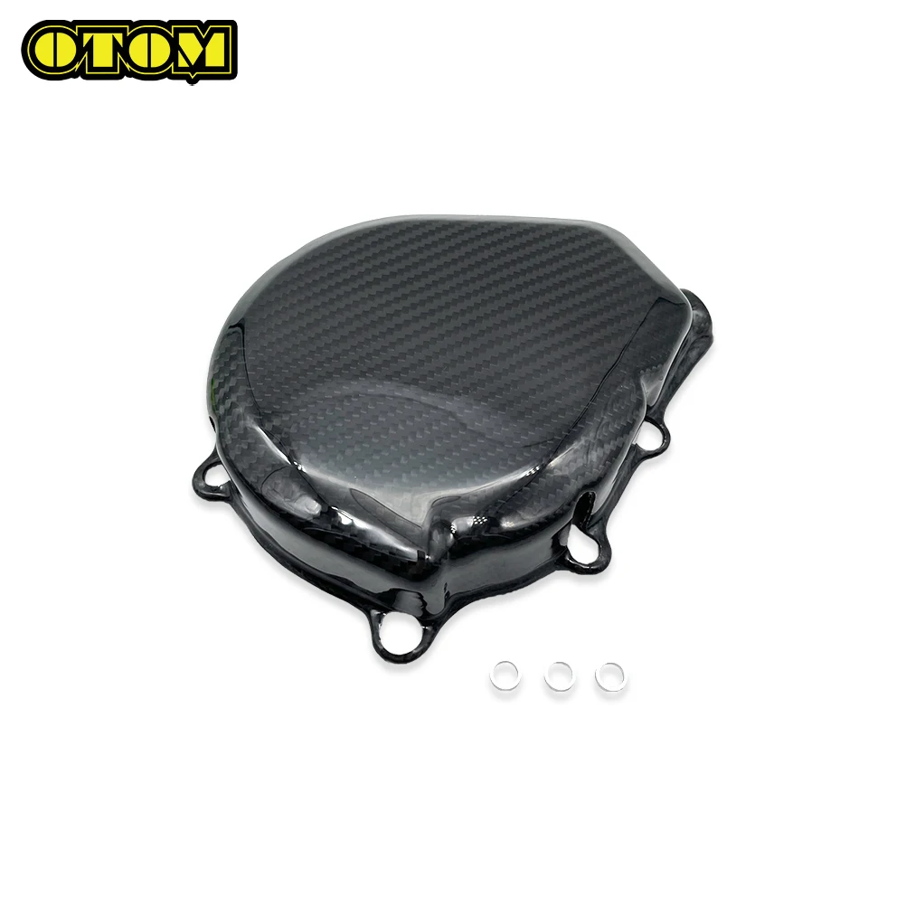 Motorcycle For KTM HUSQVARNA GASGAS Carbon Fiber Protection Ignition Cover Guard Magneto Protector EXCF XCWF FE ECF 450 500 2024