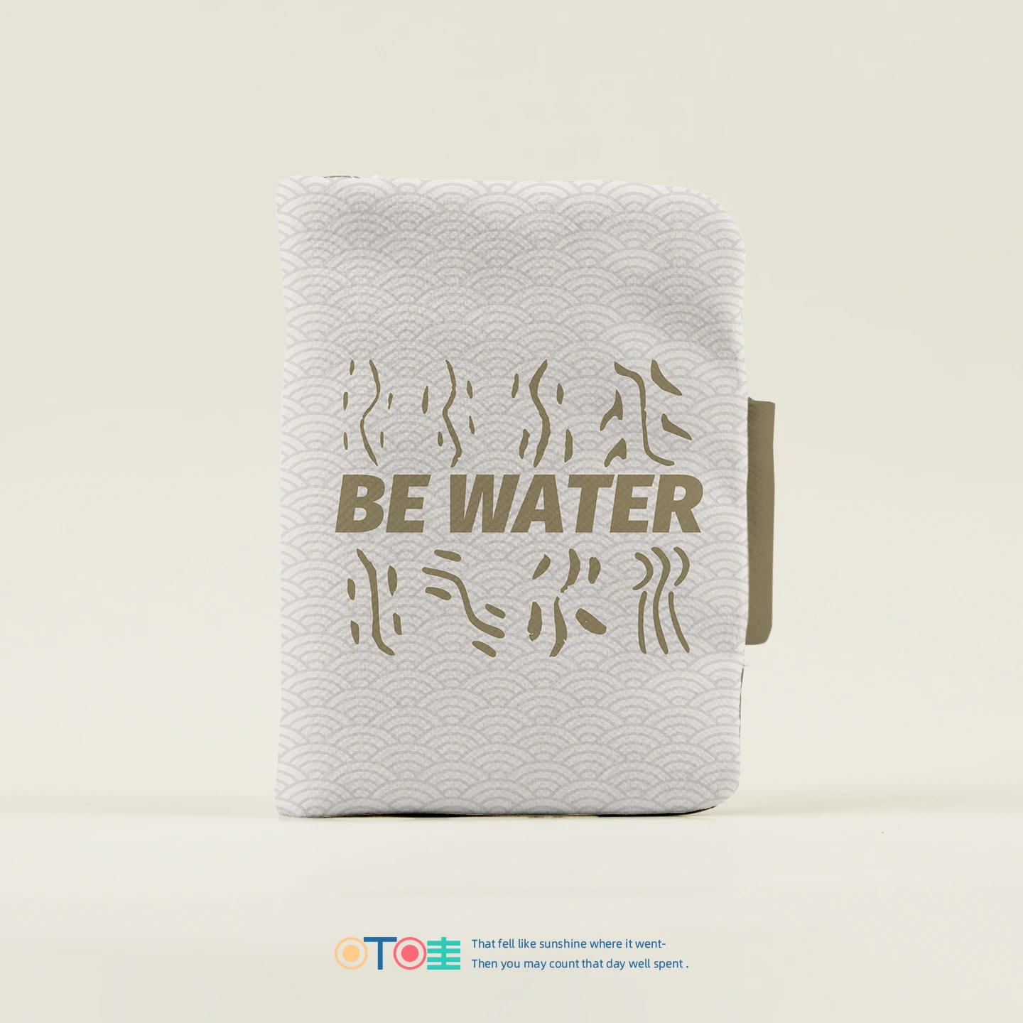 travel-document-wallet-passport-holder-ticket-clip-organizer-be-water-my-friend-print-functional-square-bag-for-adults