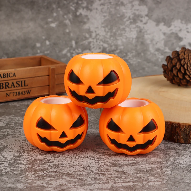 Juguete para apretar fantasma de calabaza de dibujos animados, juguetes de descompresión, Bola de ventilación para aliviar el estrés, decoración para fiesta de Halloween, accesorio para niños y adultos