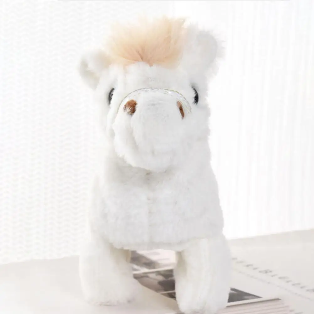Electric Plush Horse Toy with Sound Kids Walking Interactive Horse Plushie Simulation Plush Horse Toy Stuffed Animal Toy