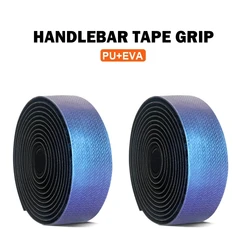 Road Bike Handlebar Tapes Light Reflective Dazzle Bar Tape EVA/PU Gradient Color Bicycle Grip Tape Wrap Tape Durable Bar Bartape