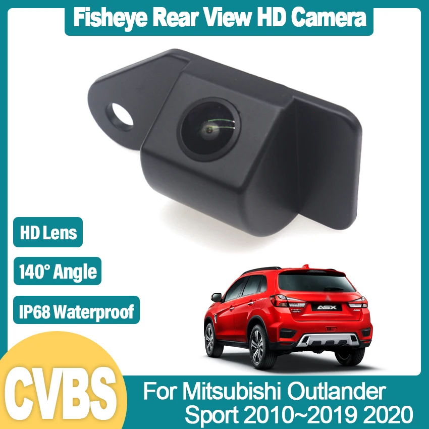 140 Degree HD 1080x720P Rear View Camera For Mitsubishi Outlander Sport 2010~2018 2019 2020 Backup Bracket License Plate Light