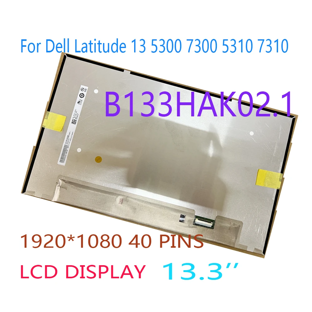 

FHD 1920x1080 40pins N133HCQ-G71 Fit LP133WF6-SPK2 B133HAK02.1 13.3" Laptop LCD Touch Screen Display