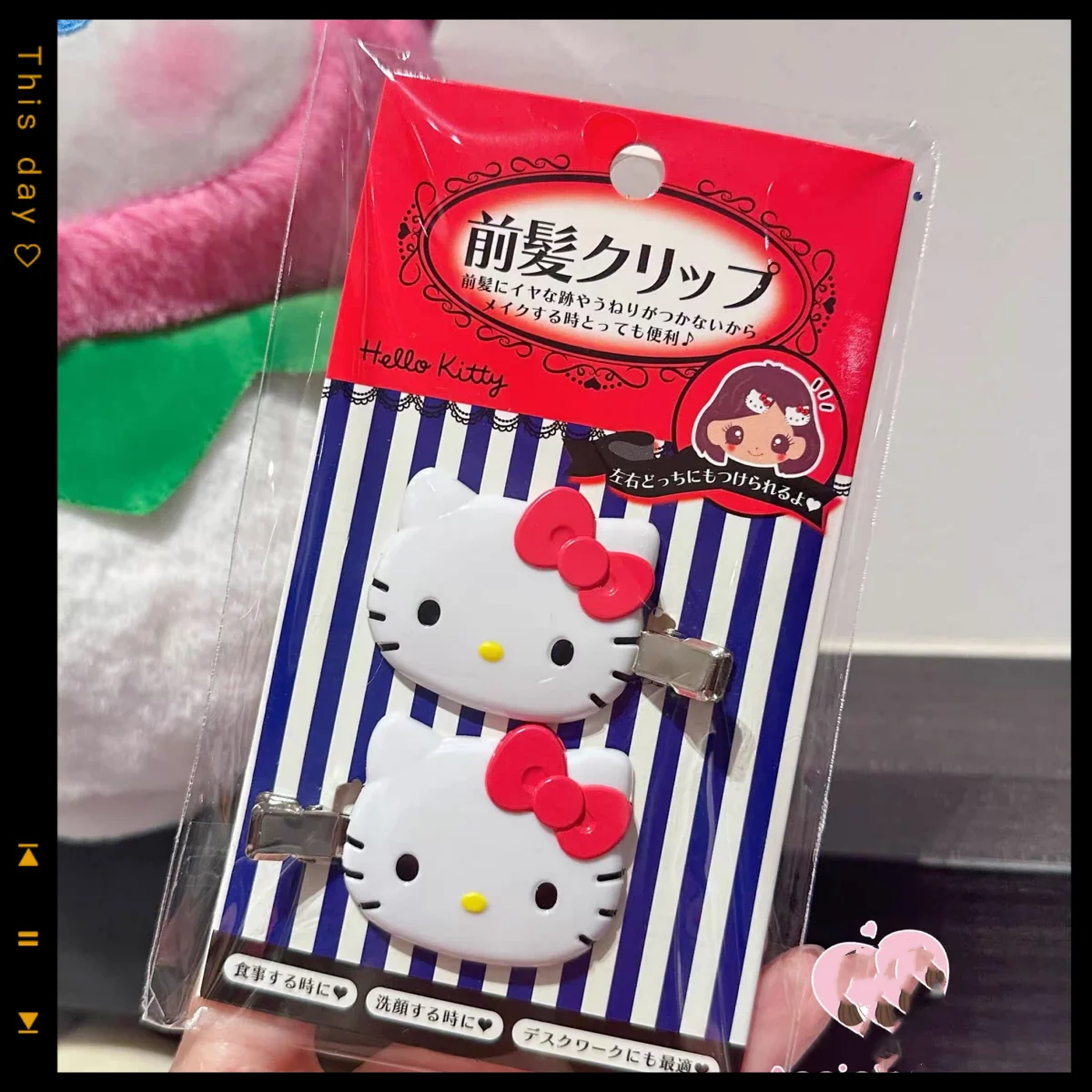 

Kawaii Sanrio hair clip bangs side clip anime peripheral cute hello kitty cartoon kuromi Melody cinnamon dog lady birthday gift