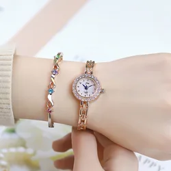 UTHAI W104 Watch For Women Diamond Bracelet Watch Female Girl Student Digital High end Fashion Quartz Watch Ladies Watches Gift