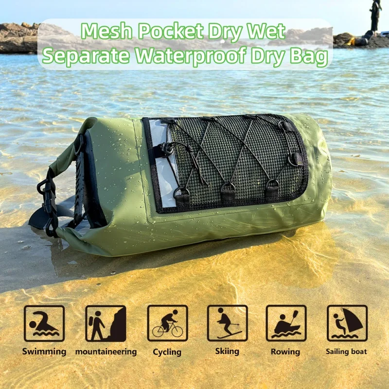 Multi-functional waterproof bag, hiking waterproof bag, large-waterproof snorkeling bag, fishing bag,Drifting Waterproof Bag