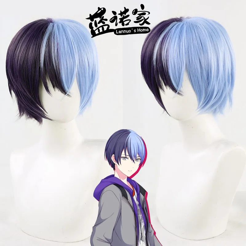 

Virtual YouTube Vtuber Toya Cosplay Wig Halloween Carnival Party Props Synthetic Hair Heat Resistant Fiber + Wig Cap