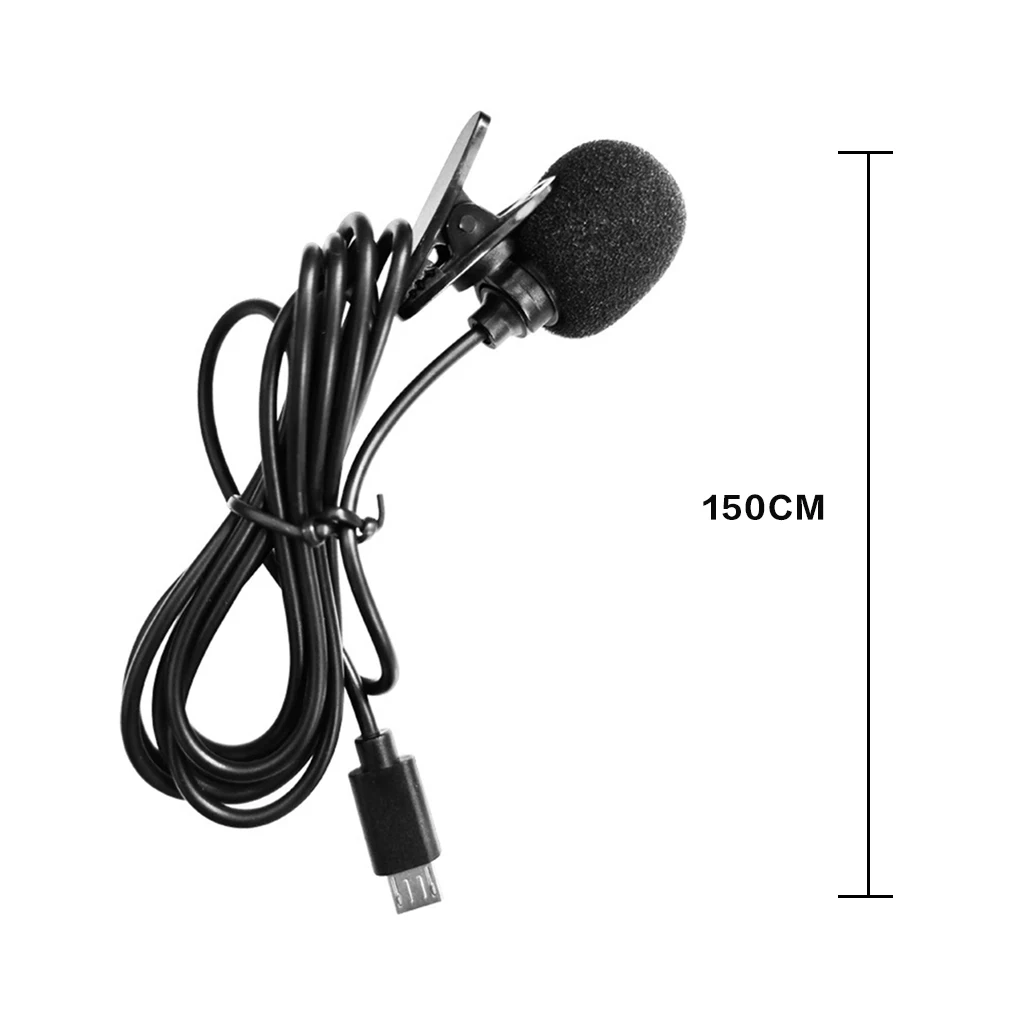 High Fidelity External Microphone Sport Camera Action Camera Micro USB Connector Cable Length 1.5M V39 V316