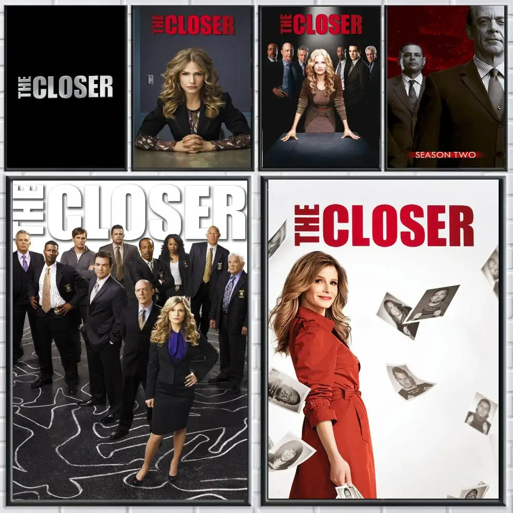 TV-Serie T-The Closer-R Poster zum Abziehen und Aufkleben, Wandkunst für Café, Büro, Bar und Heimdekoration