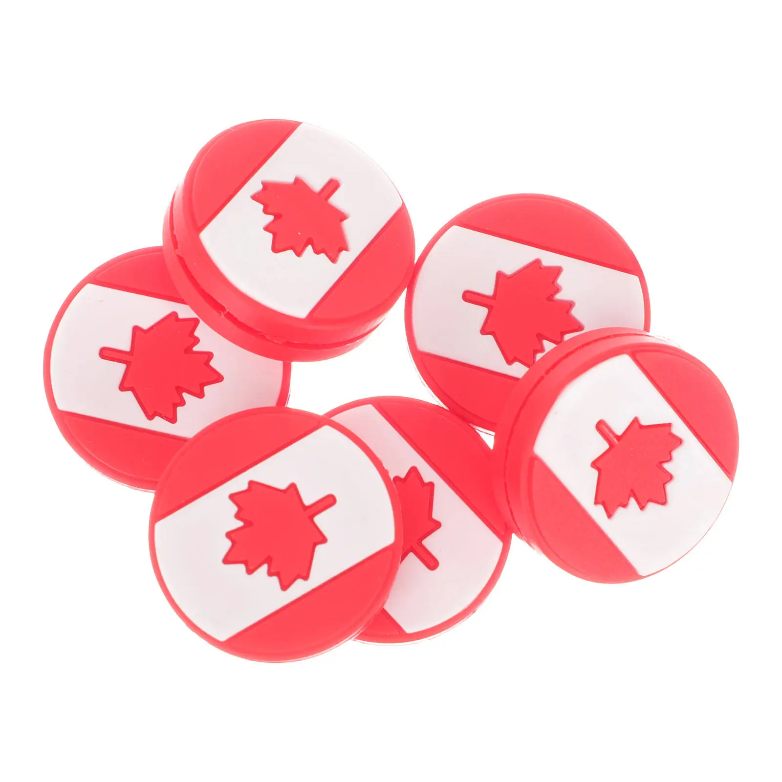 

6 Pcs Dampers Flag Tennis Dampener National Designed Racket Shock Absorber Dampeners Pattern Absorbers