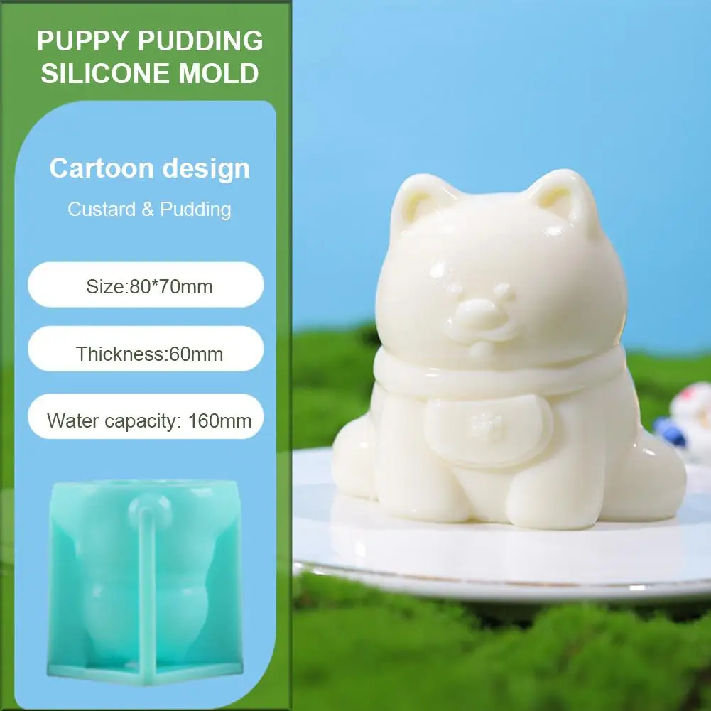 Leuke En Goed Gedragen Puppy Melk Jelly Pudding Siliconen Mal Dessert Ornamenten Pinch Gereedschap Franse Cartoon Mousse Chocolade C3H7