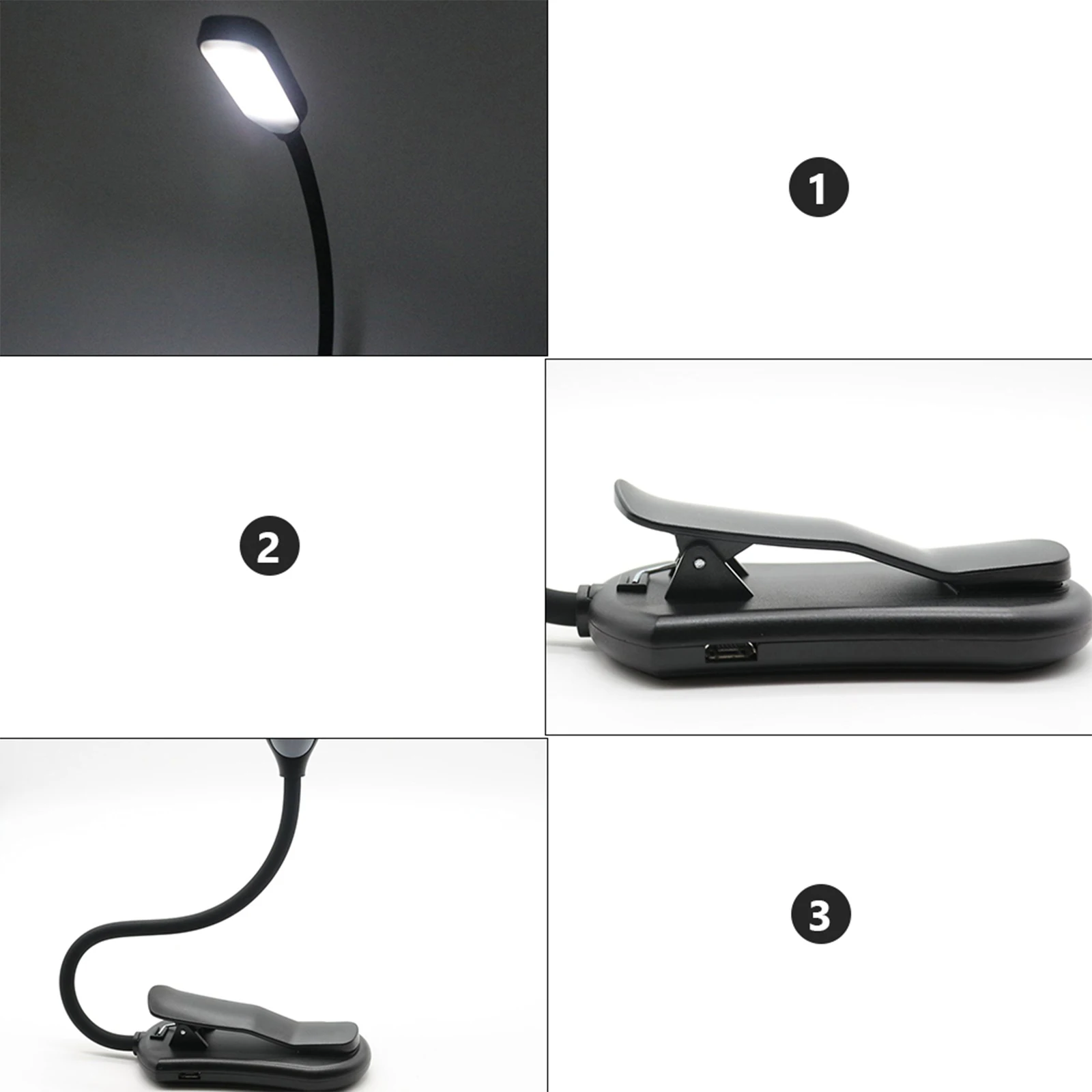 

Reading Lamp LED Light USB Charging Desk Lamp for Home Bedroom Students Rechargeable Small Design Durable Saving